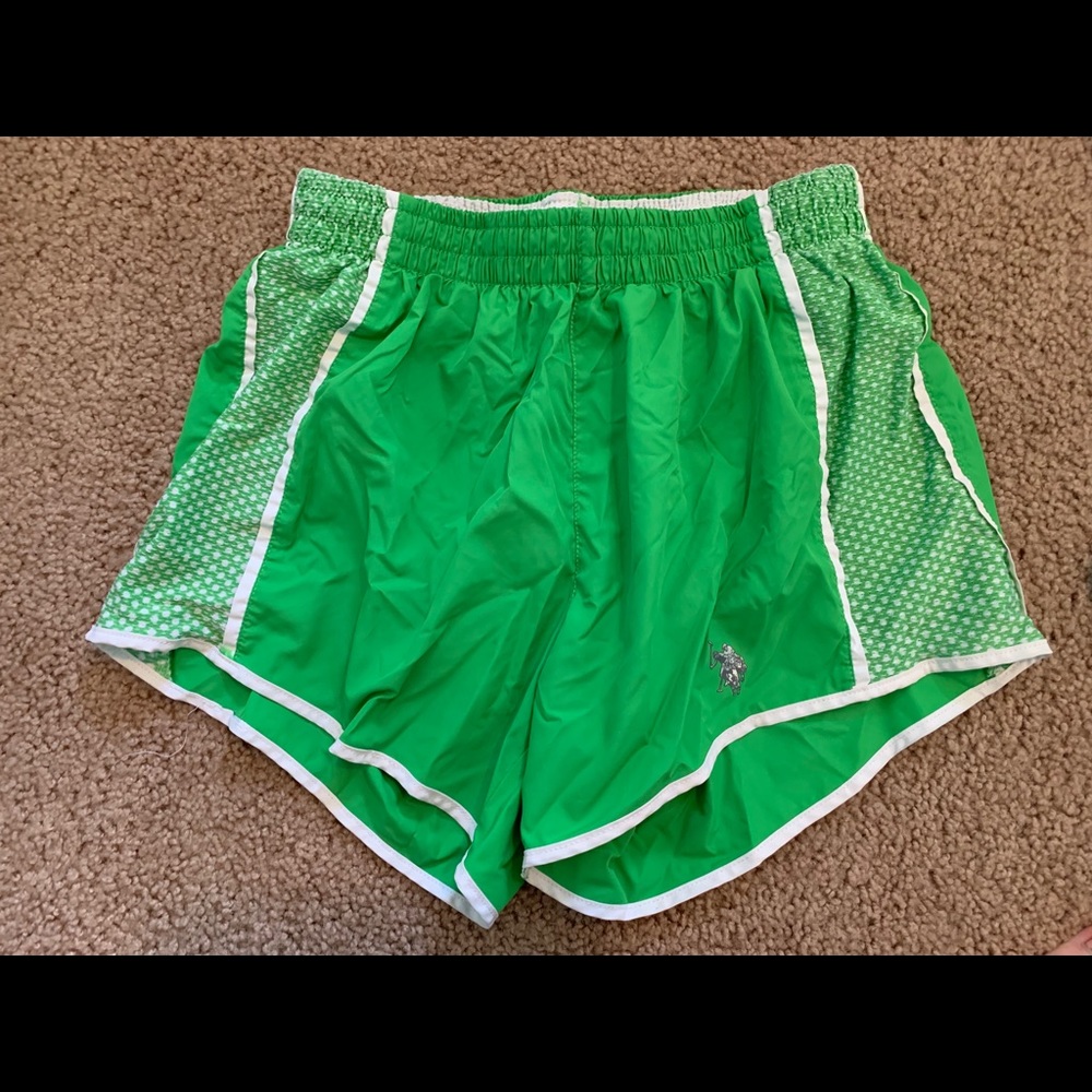 Green Running Shorts